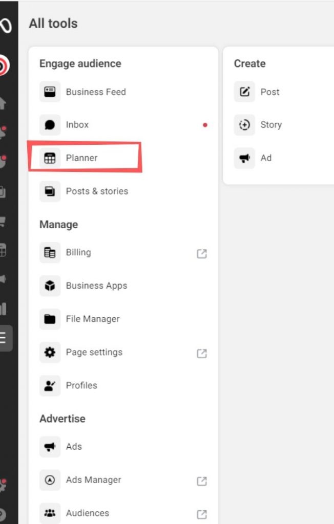 Social media planner